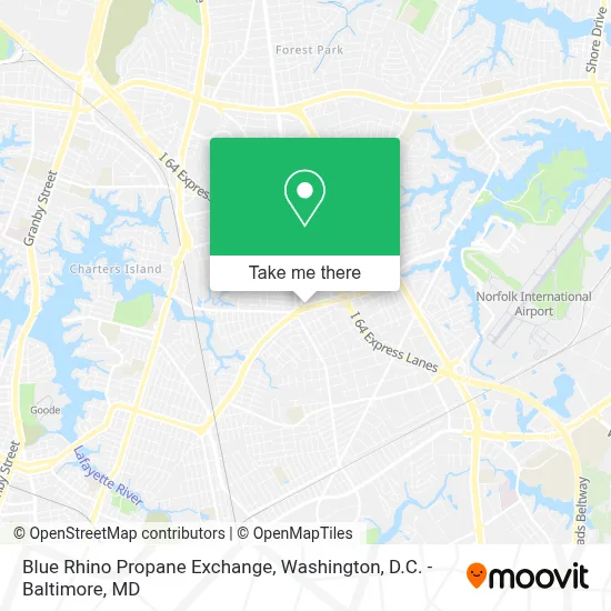 Blue Rhino Propane Exchange map