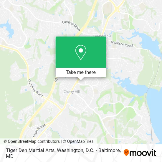 Tiger Den Martial Arts map
