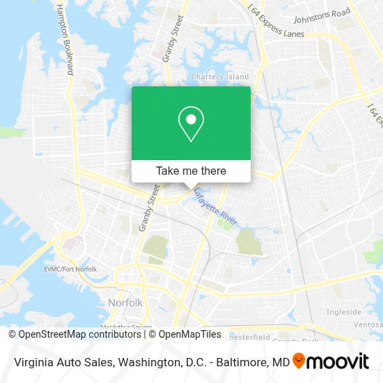 Virginia Auto Sales map
