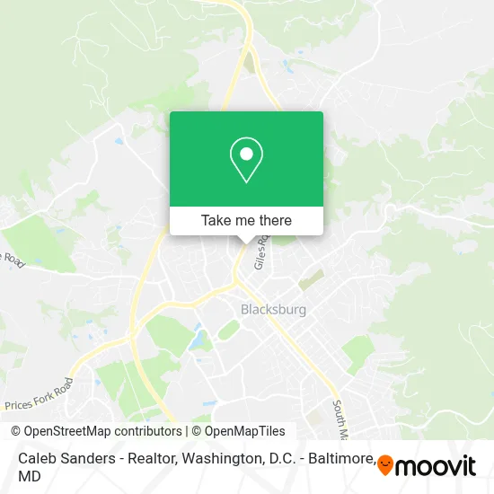 Caleb Sanders - Realtor map