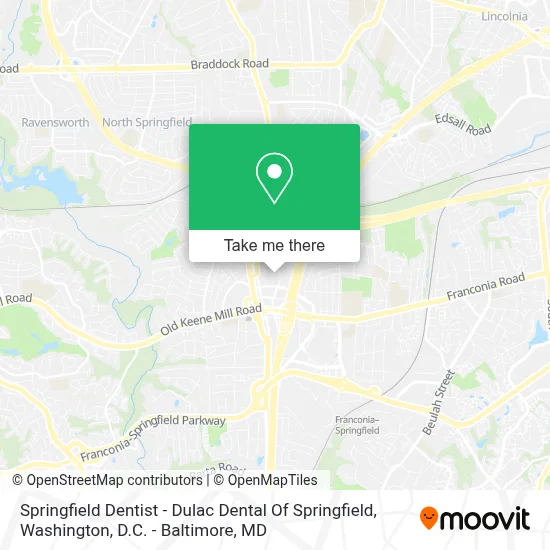 Springfield Dentist - Dulac Dental Of Springfield map