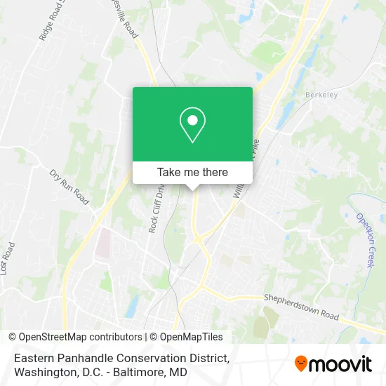 Eastern Panhandle Conservation District map