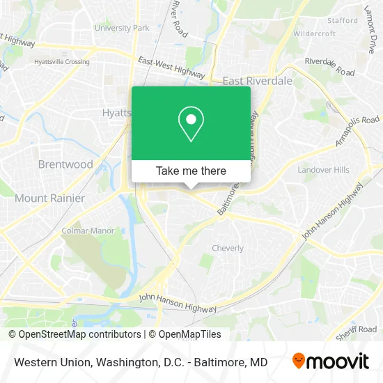 Western Union map