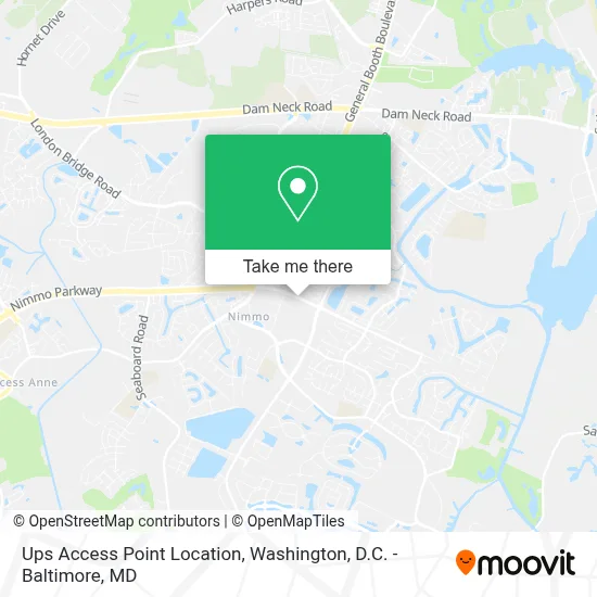 Ups Access Point Location map