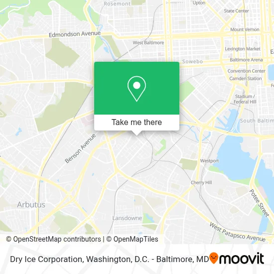 Dry Ice Corporation map