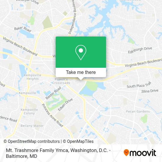 Mt. Trashmore Family Ymca map