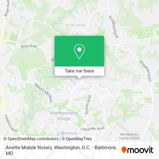 Anette Mobile Notary map