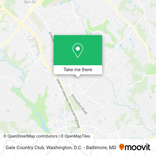 Gale Country Club map