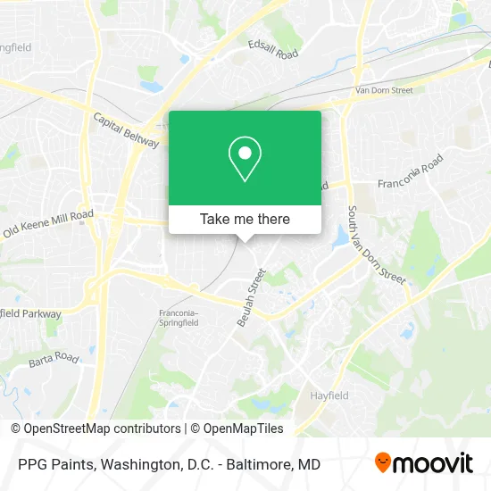 Ppg Paints map