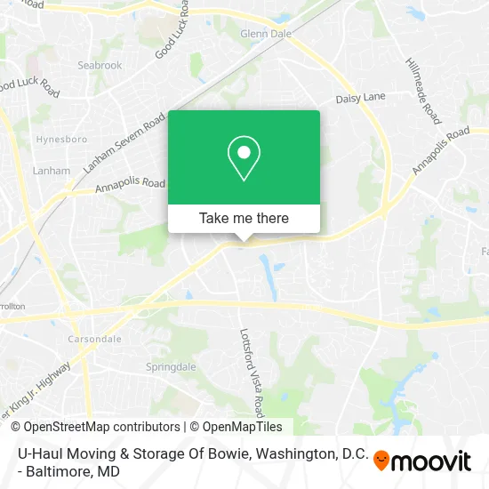 U-Haul Moving & Storage Of Bowie map