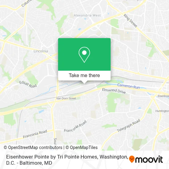 Eisenhower Pointe by Tri Pointe Homes map