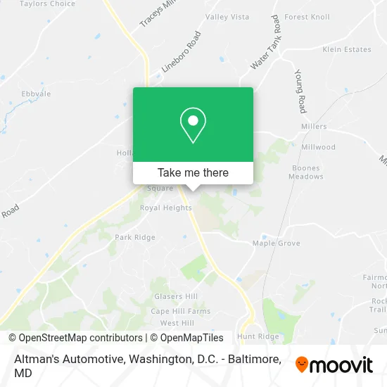 Altman's Automotive map