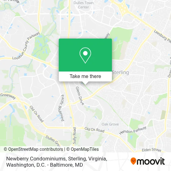 Newberry Condominiums, Sterling, Virginia map