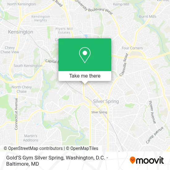 Gold’S Gym Silver Spring map