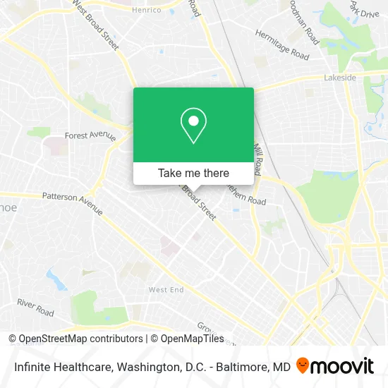 Infinite Healthcare map