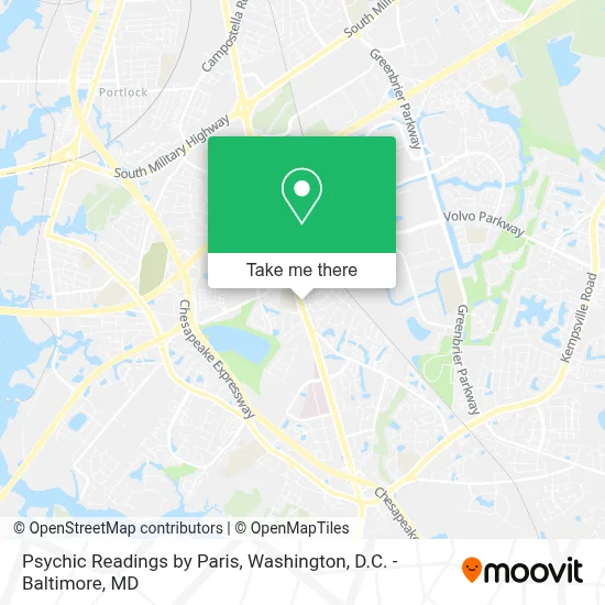 Psychic Readings by Paris map