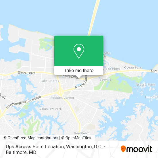Ups Access Point Location map