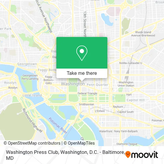 Washington Press Club map