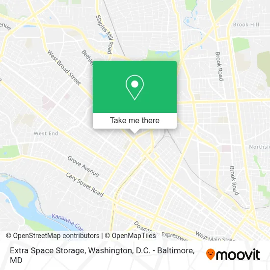 Extra Space Storage map