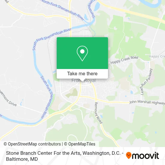 Stone Branch Center For the Arts map