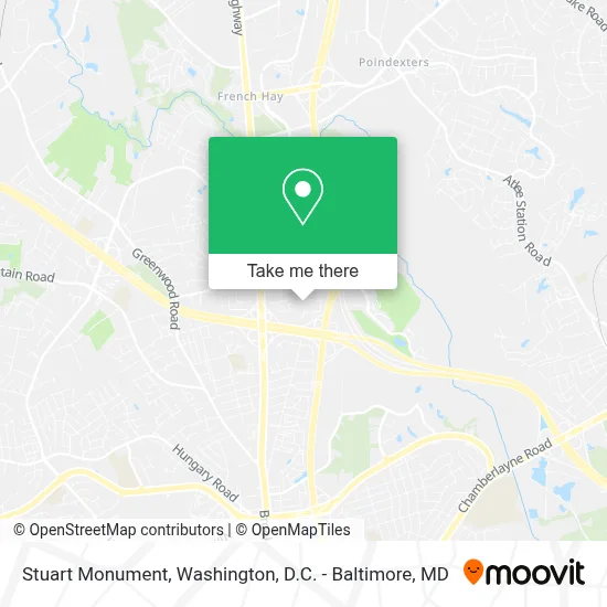 Stuart Monument map