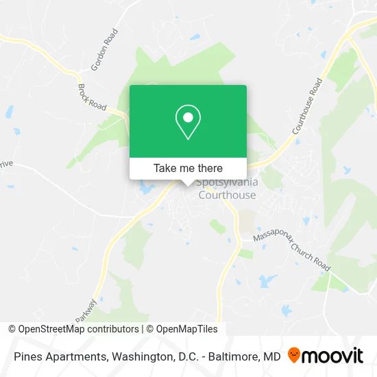Pines Apartments map