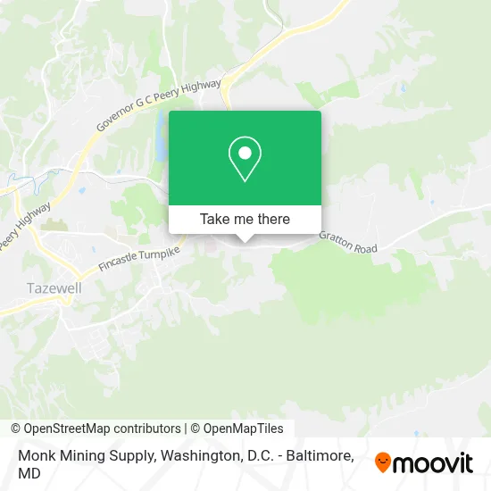 Monk Mining Supply map
