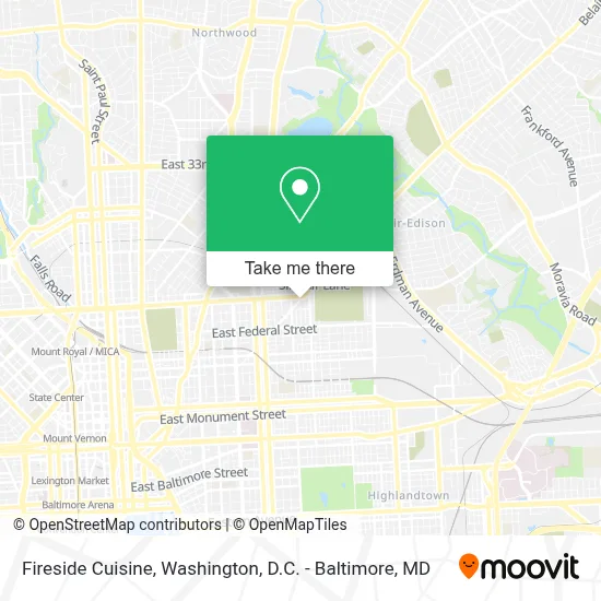 Fireside Cuisine map