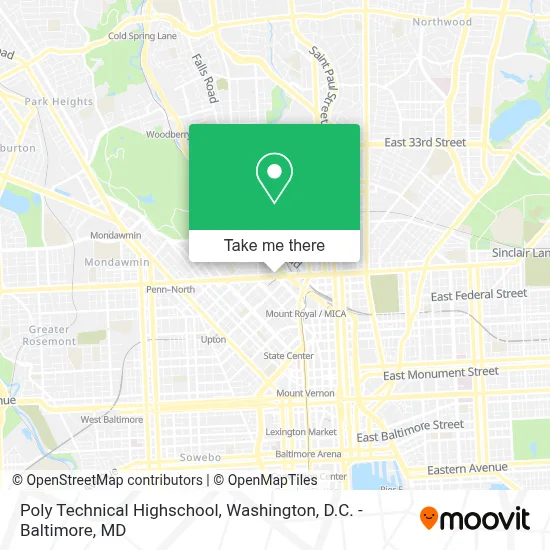 Poly Technical Highschool map