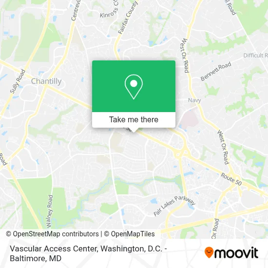 Vascular Access Center map