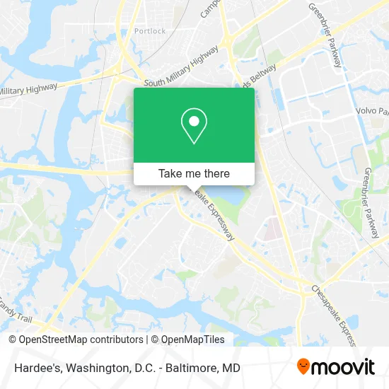 Hardee's map