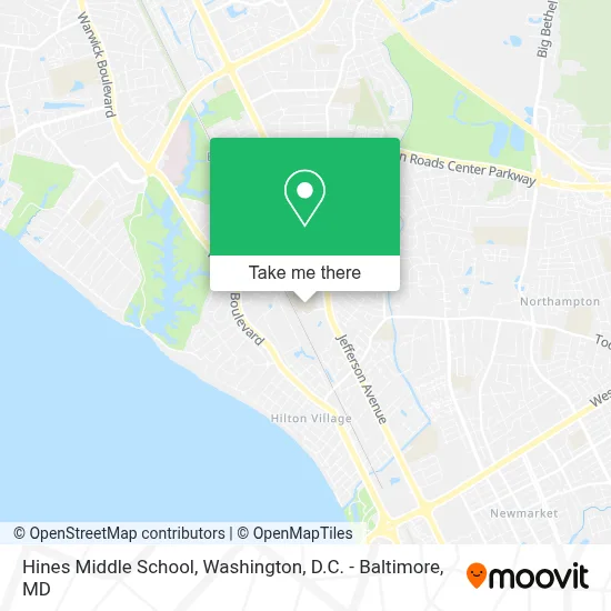 Hines Middle School map