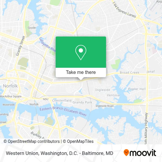 Western Union map