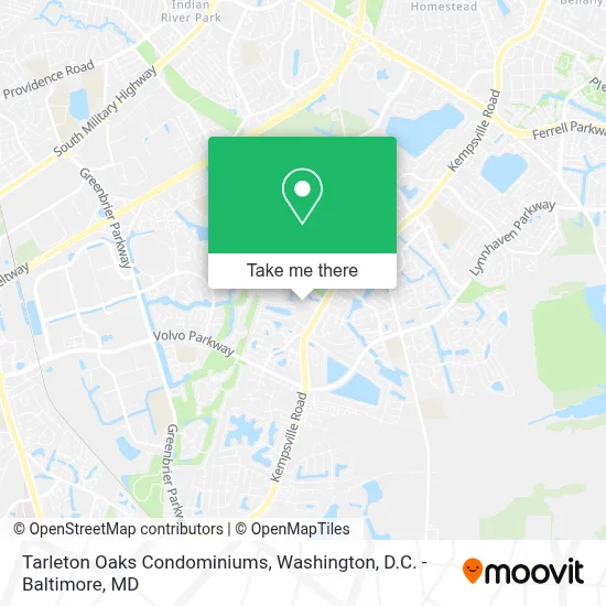 Tarleton Oaks Condominiums map