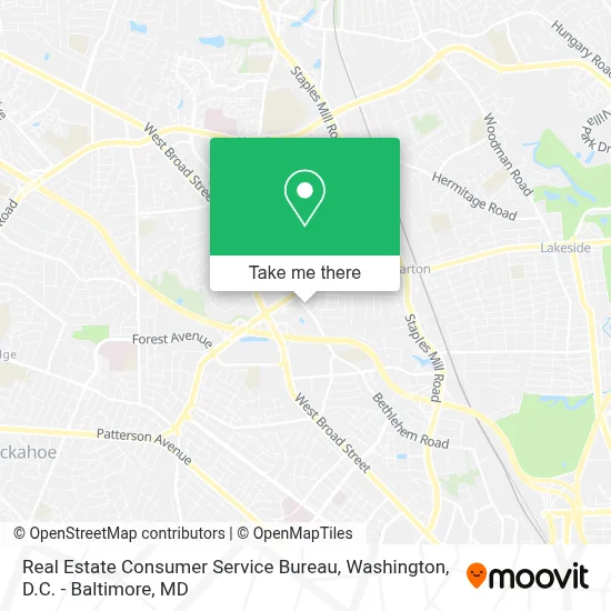 Real Estate Consumer Service Bureau map
