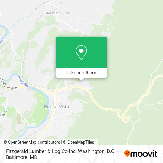 Fitzgerald Lumber & Log Co Inc map