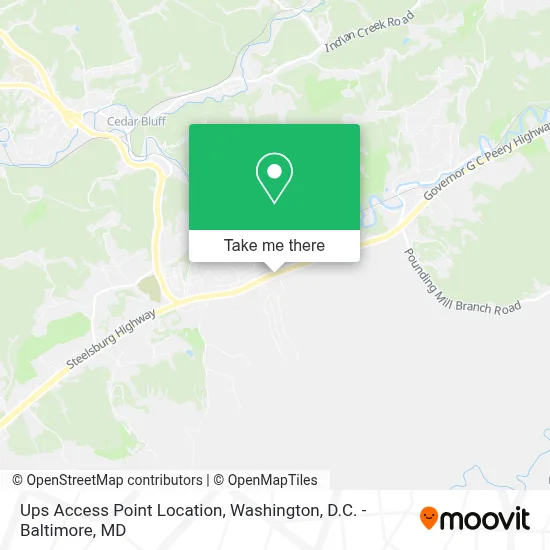 Ups Access Point Location map