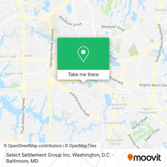 Select Settlement Group Inc map