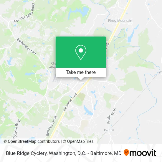 Blue Ridge Cyclery map