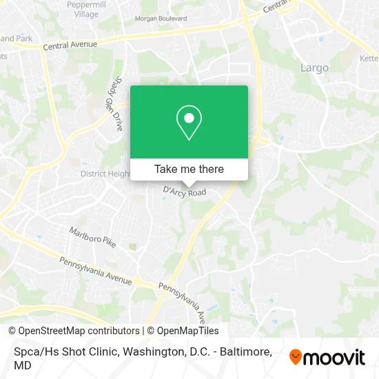 Spca/Hs Shot Clinic map