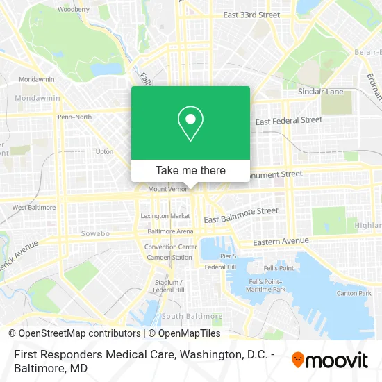 First Responders Medical Care map