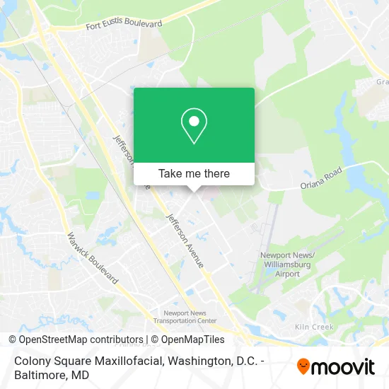 Colony Square Maxillofacial map