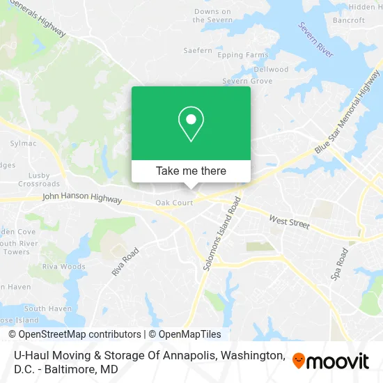 U-Haul Moving & Storage Of Annapolis map