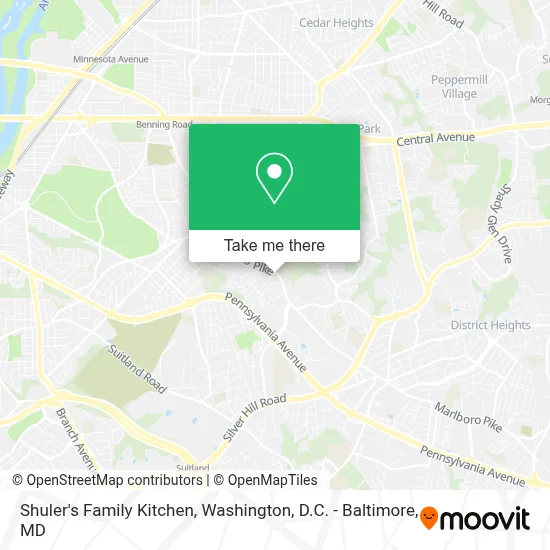 Shuler's Family Kitchen map