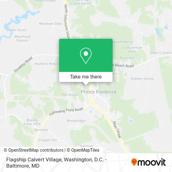 Flagship Calvert Village map