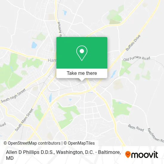 Allen D Phillips D.D.S. map
