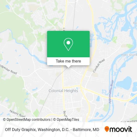 Off Duty Graphix map