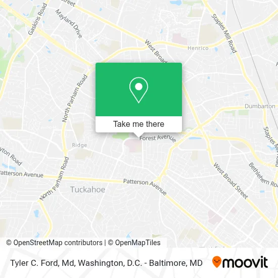 Tyler C. Ford, Md map