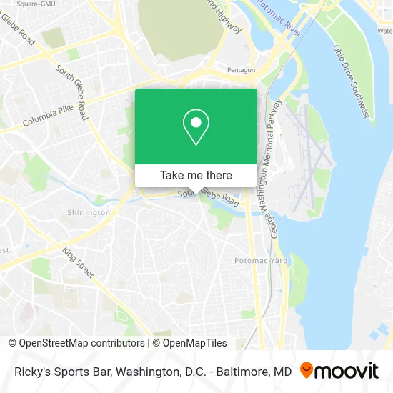 Ricky's Sports Bar map