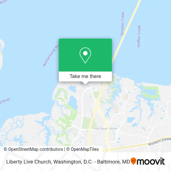 Liberty Live Church map